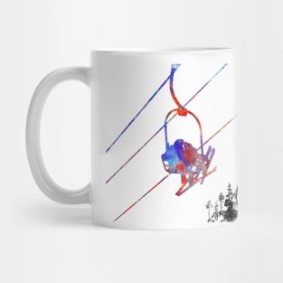 Couple ski lift, Mug